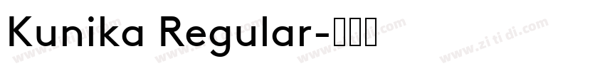 Kunika Regular字体转换